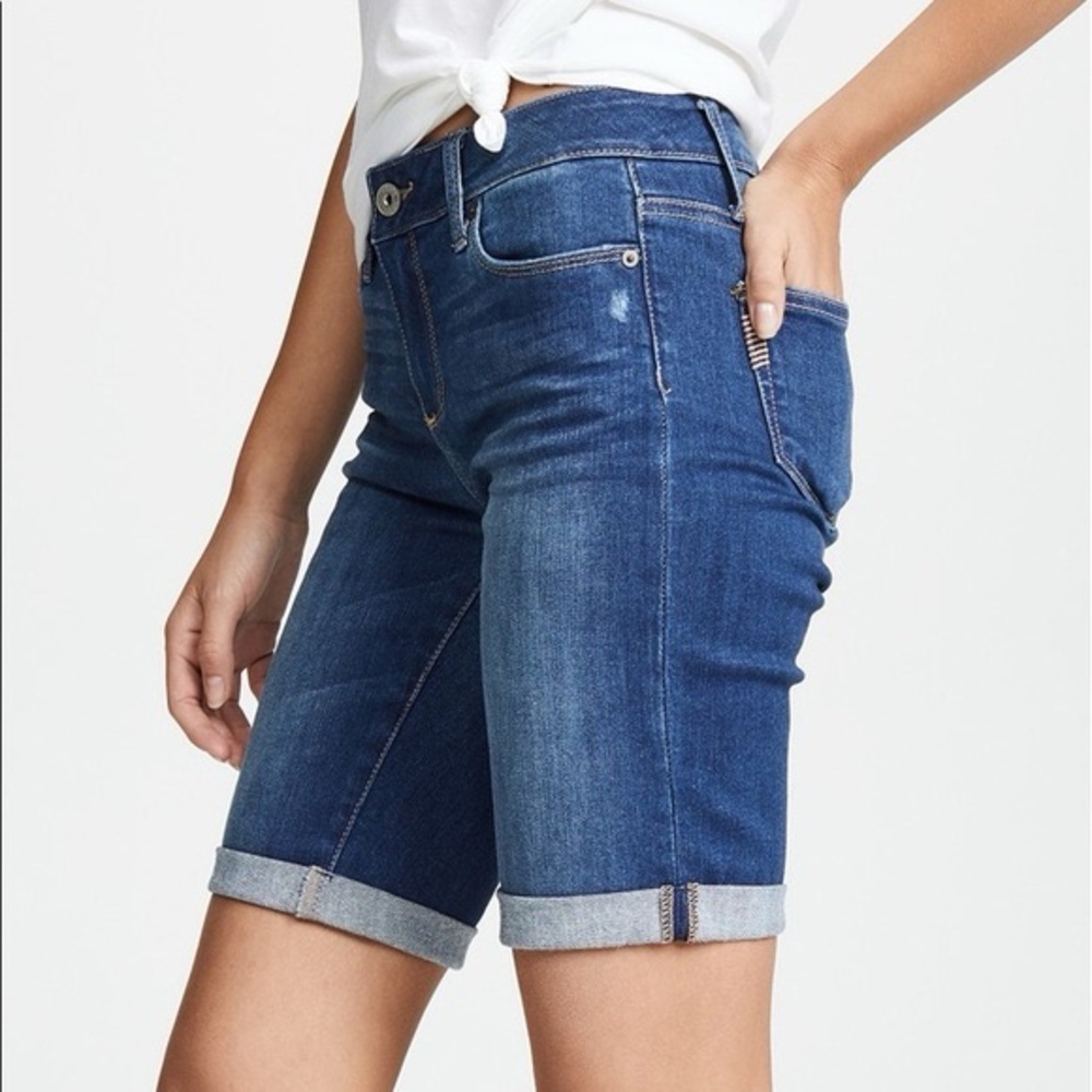 Paige Jax Denim Bermuda Jean Shorts in Amara Women’s Sz 26 - Picture 4 of 7